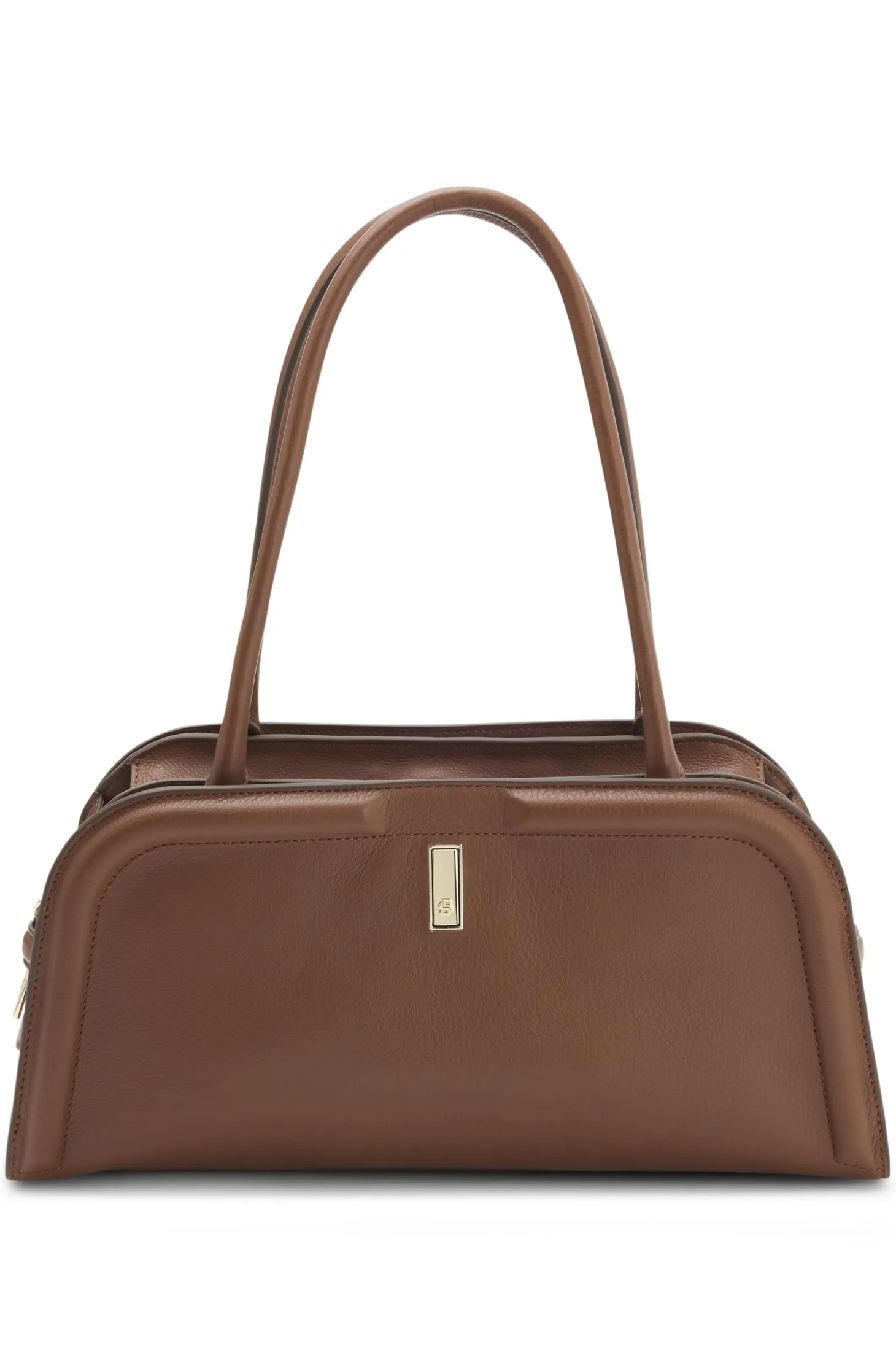 Ariell bowling bag in leather with Double B monogram