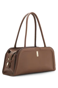 Ariell bowling bag in leather with Double B monogram