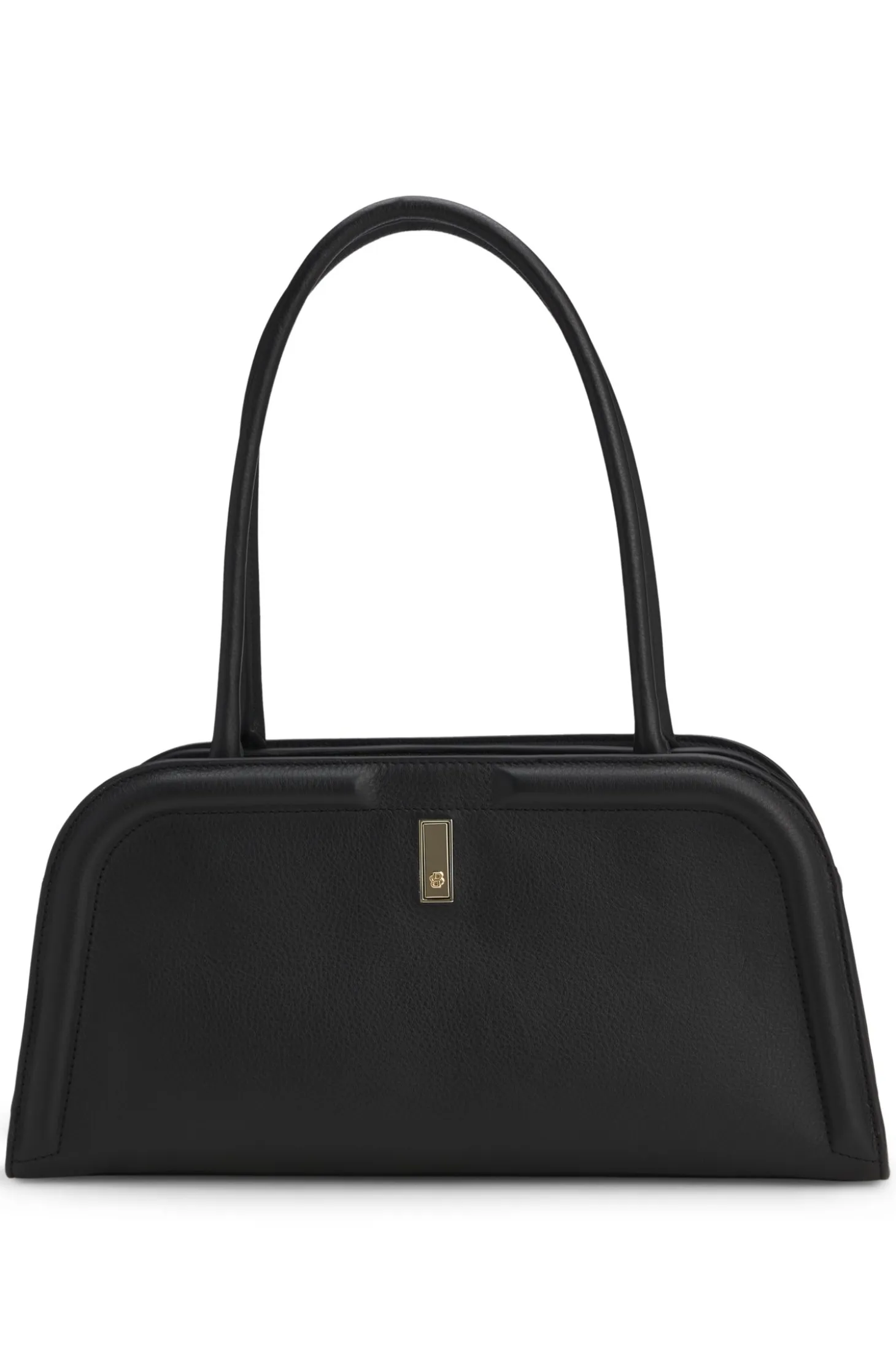 Ariell bowling bag in leather with Double B monogram