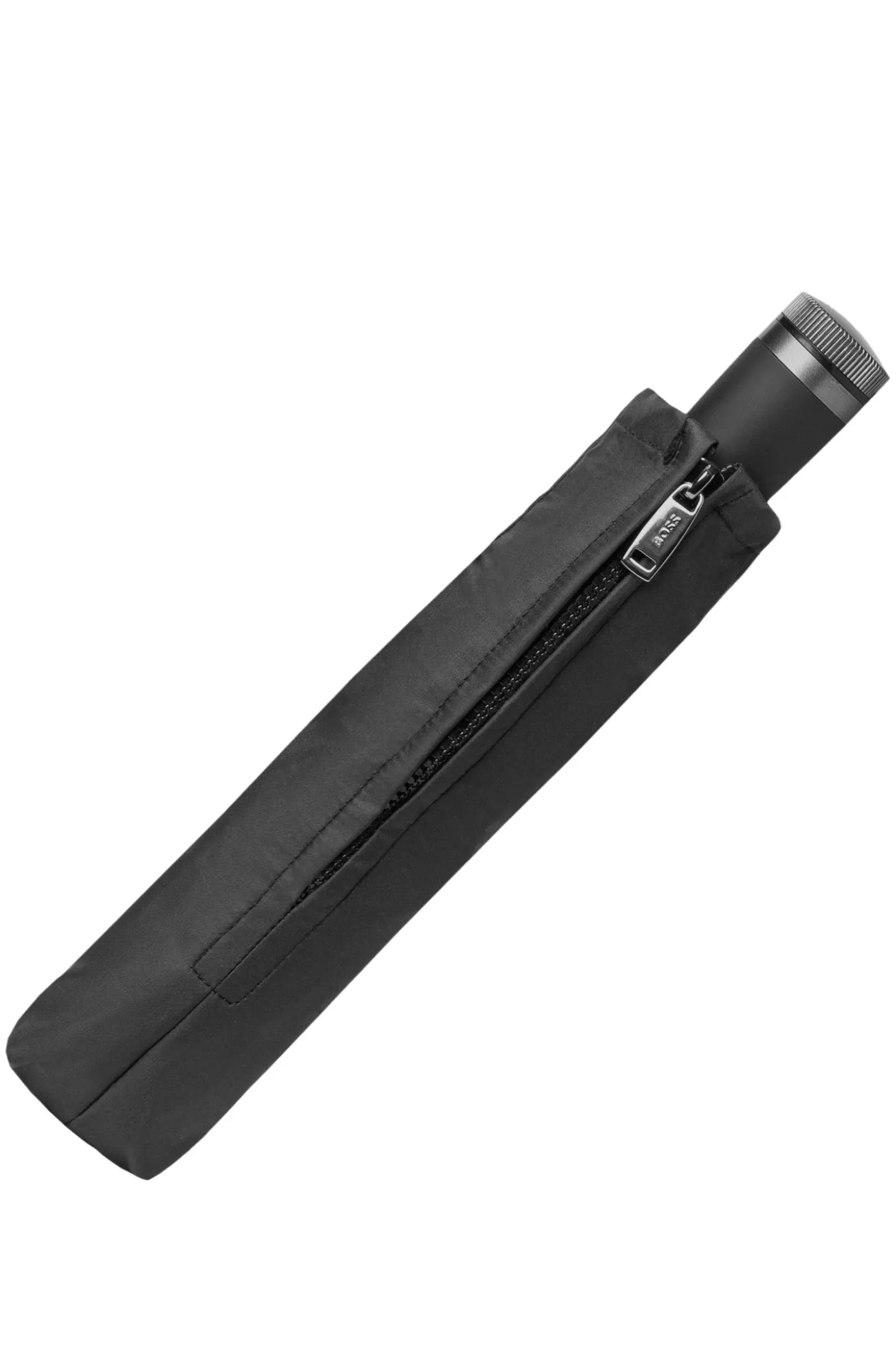 Automatic-opening pocket umbrella with contrast canopy edge
