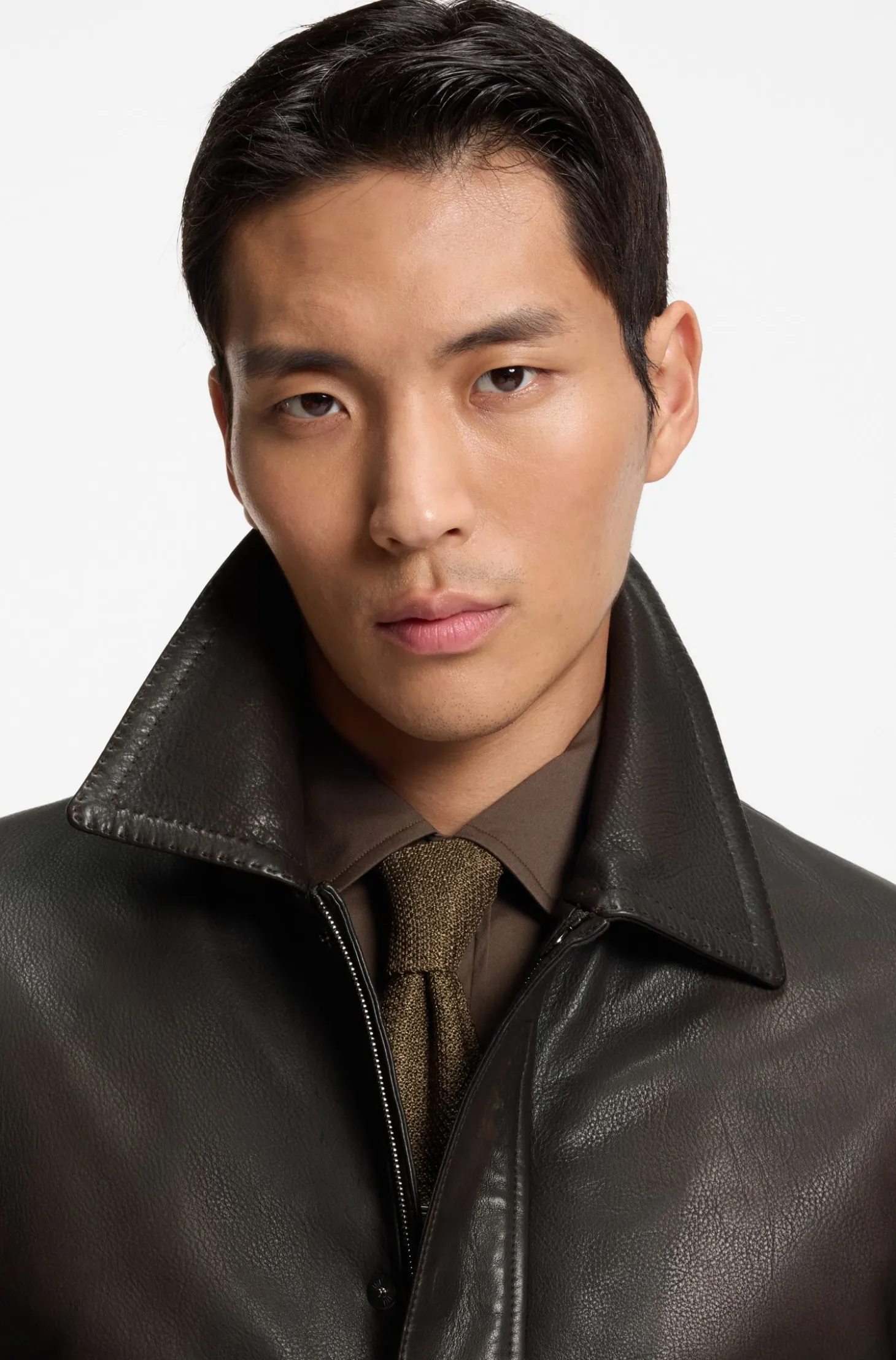 Aviator-style jacket in nappa leather