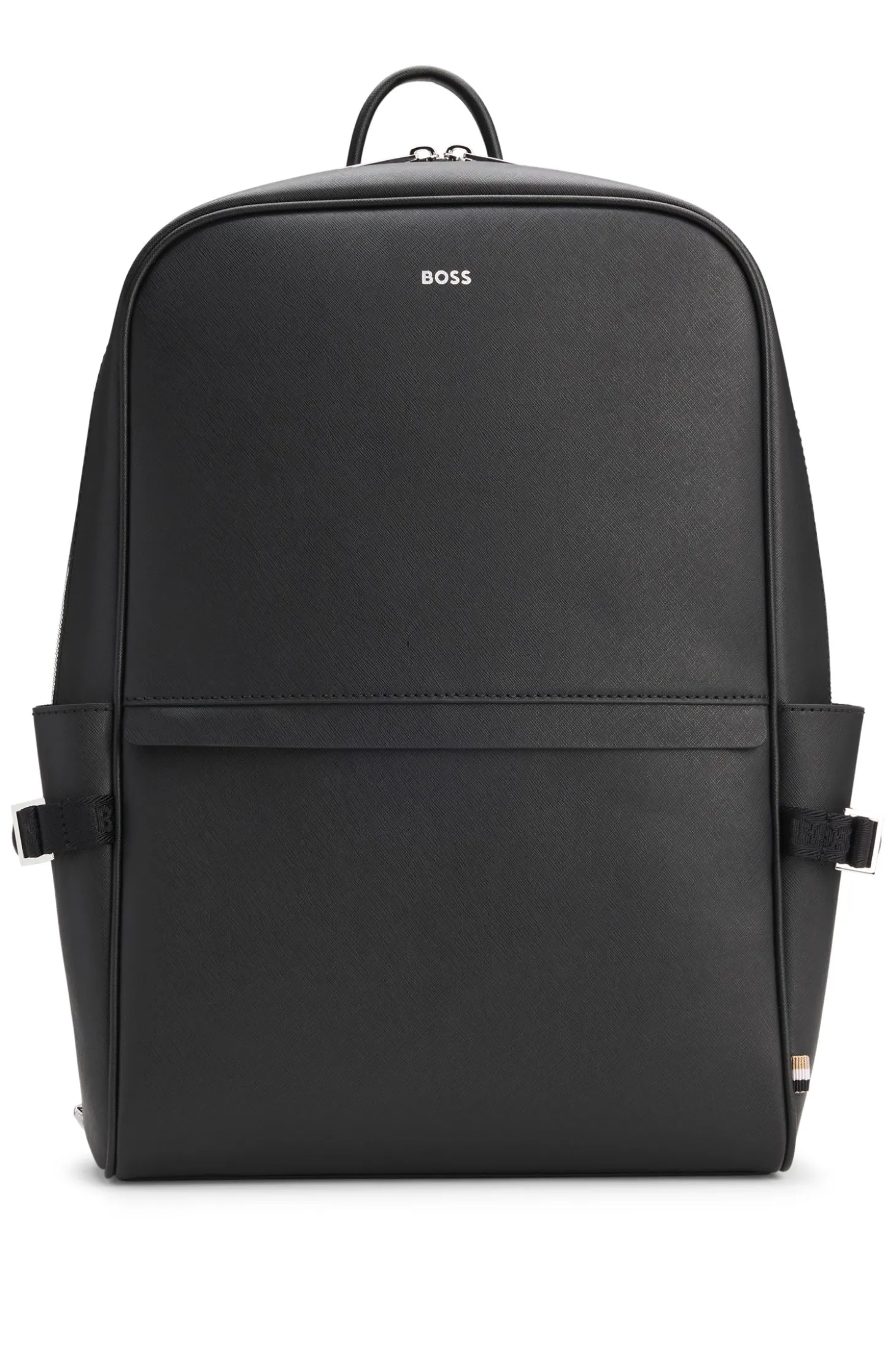 Backpack with foil-print logo