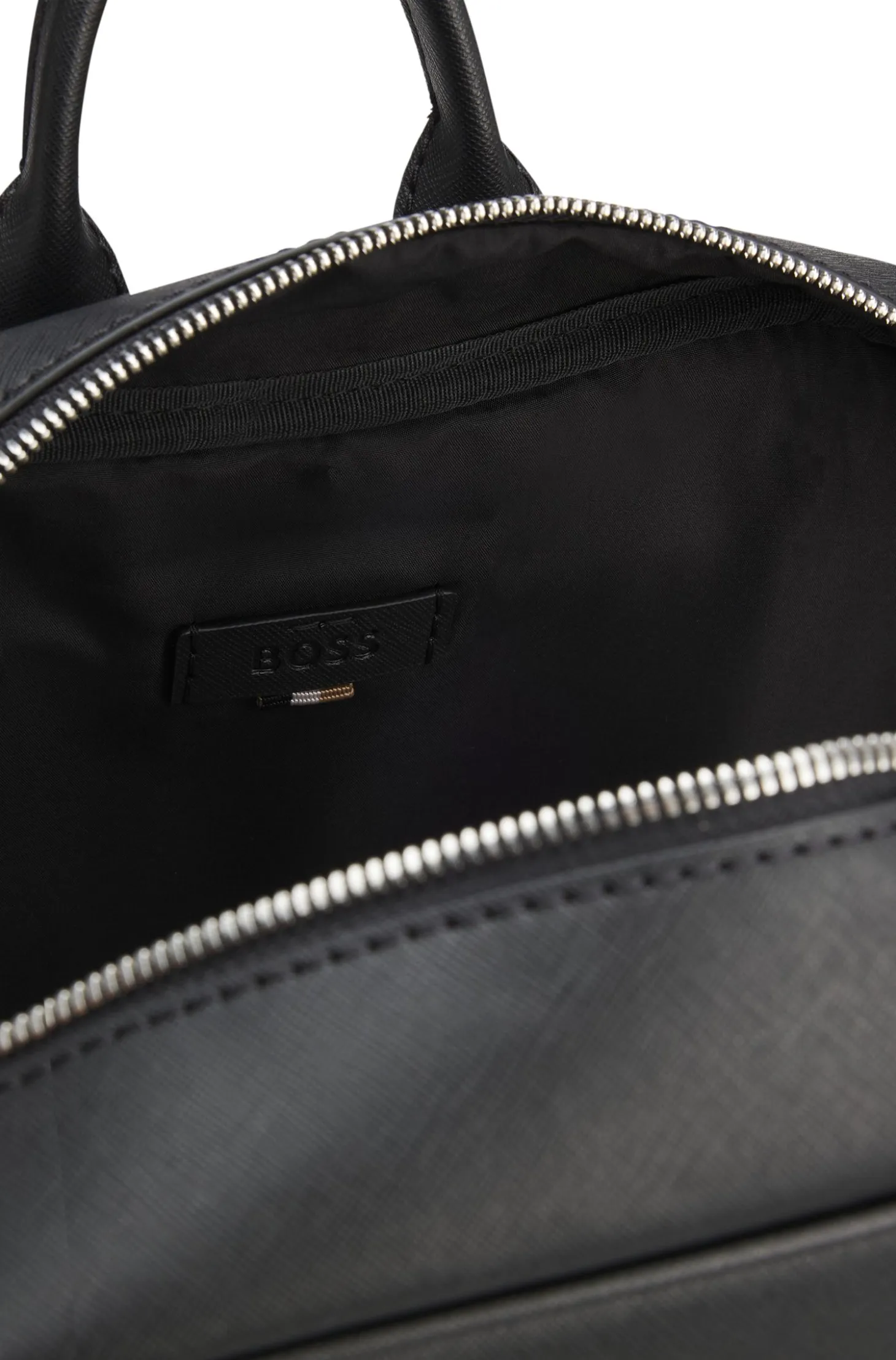 Backpack with foil-print logo