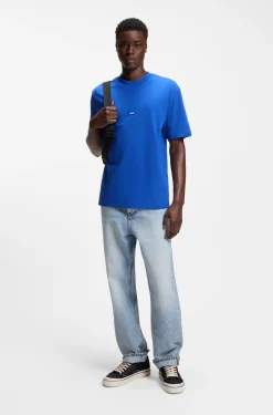 Baggy-fit jeans in heavyweight cotton denim