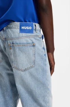 Baggy-fit jeans in heavyweight cotton denim