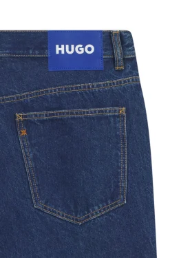 Baggy-fit jeans in vintage-blue denim