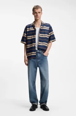 Baggy-fit jeans with worn-in details