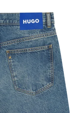 Baggy-fit jeans with worn-in details