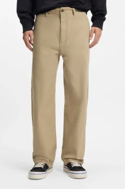 Baggy-fit trousers in stretch-cotton canvas