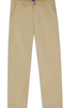 Baggy-fit trousers in stretch-cotton canvas