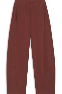 Balloon-fit tracksuit bottoms with logo embroidery
