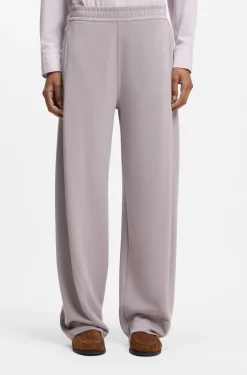 Balloon-fit tracksuit bottoms with logo embroidery