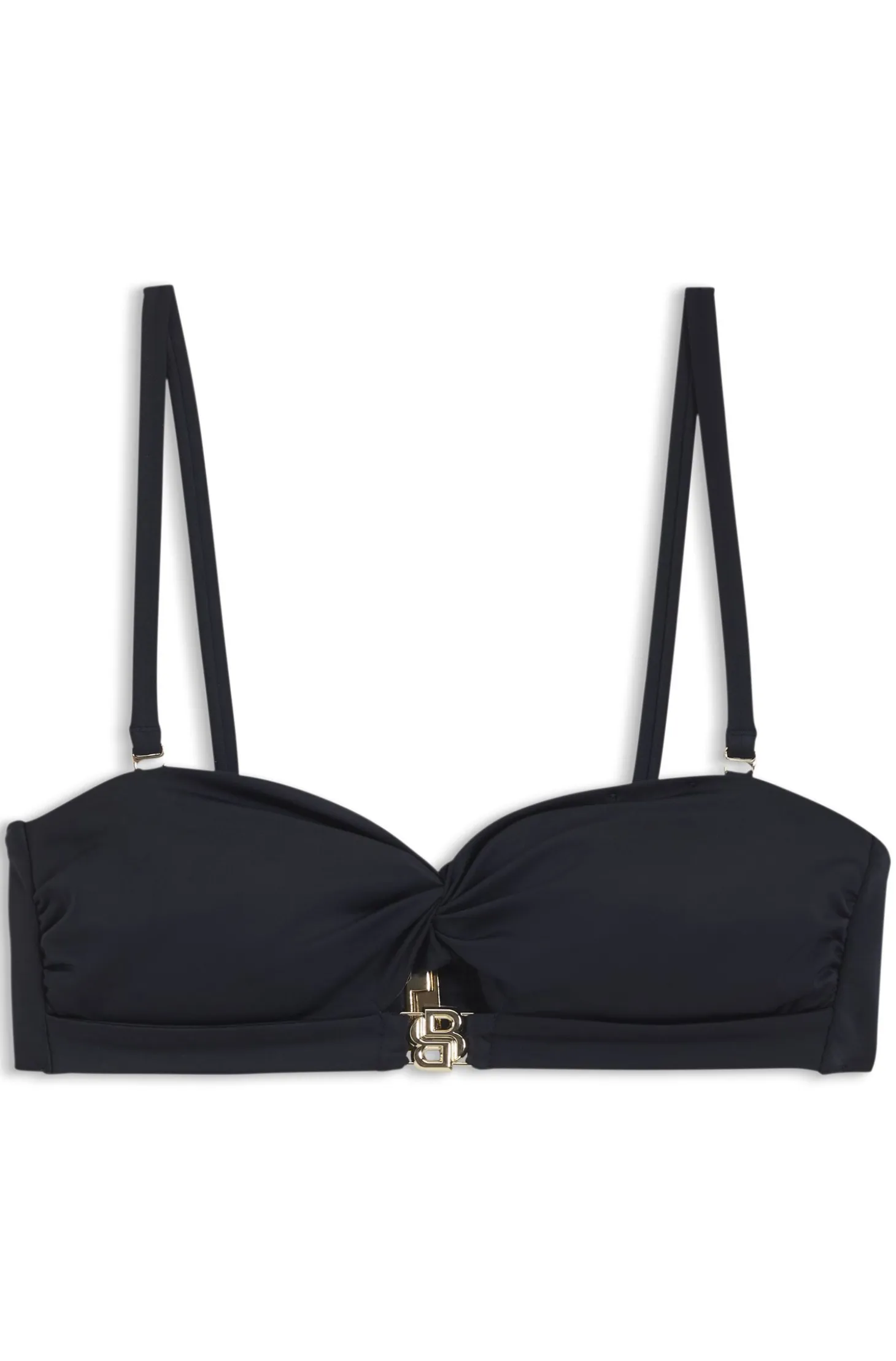 Bandeau bikini top with Double B monogram