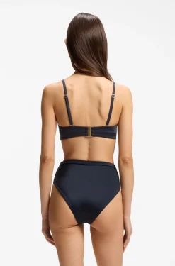 Bandeau bikini top with Double B monogram