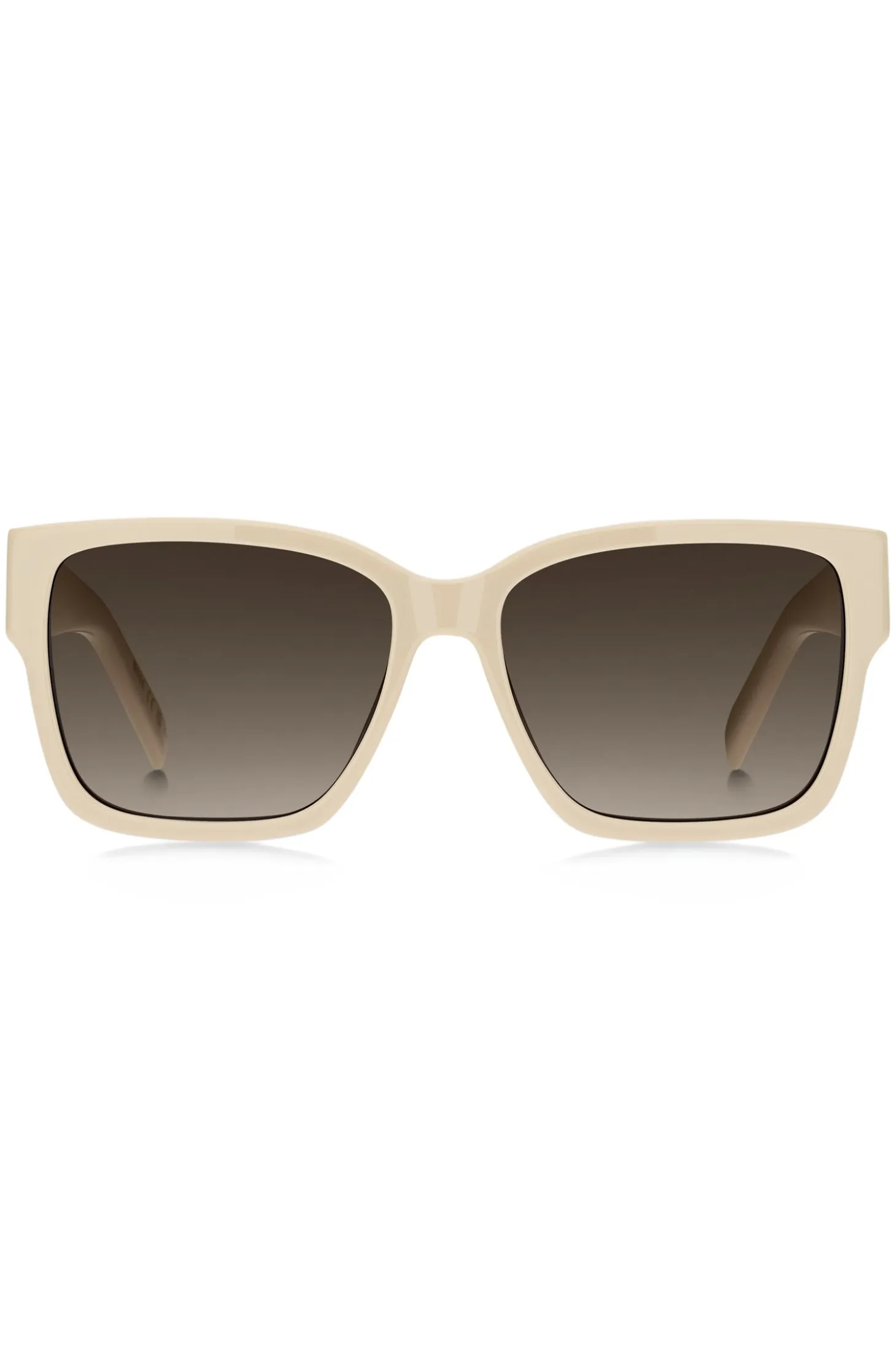 Beige-acetate sunglasses with Double B monogram