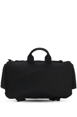 Belt bag with blue logo label