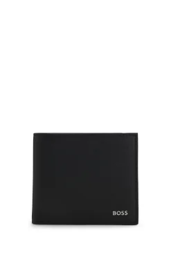 Billfold wallet with foil-embossed logo
