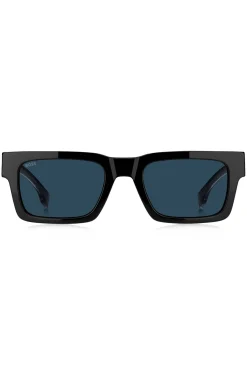 Black-acetate sunglasses with Double B monogram