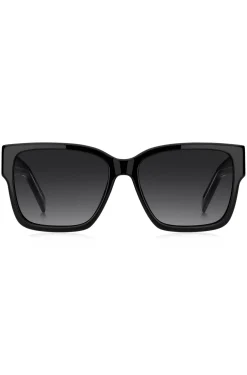 Black-acetate sunglasses with Double B monogram