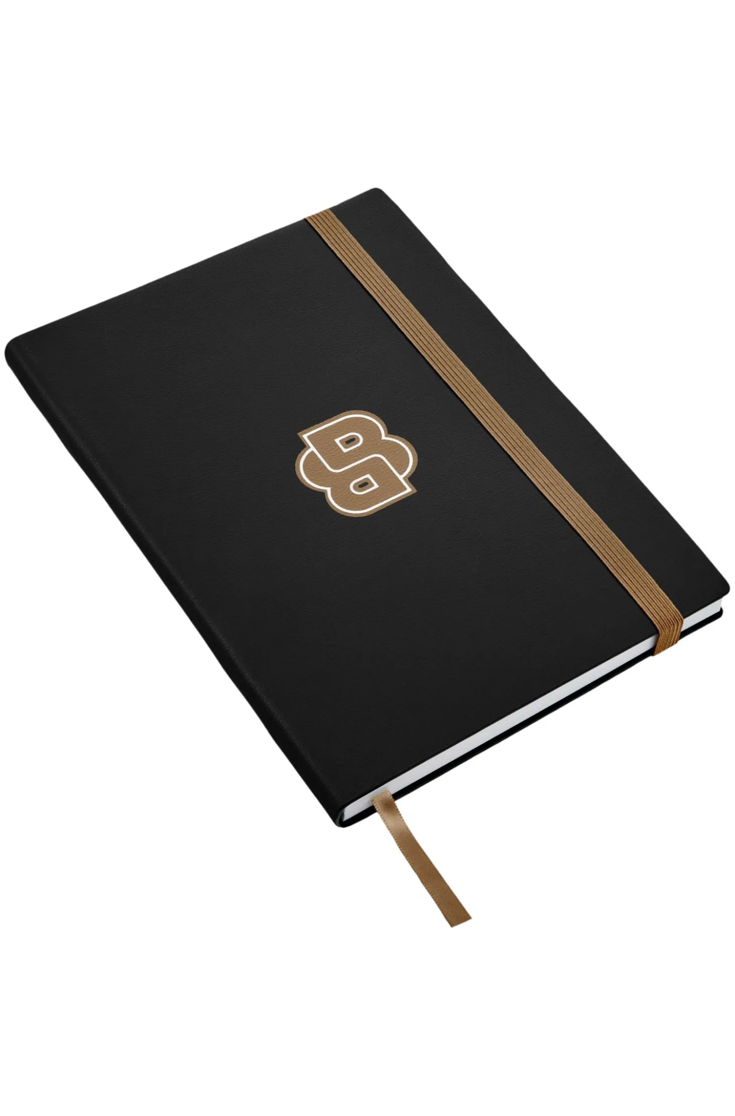 Black A5 notebook with Double B monogram