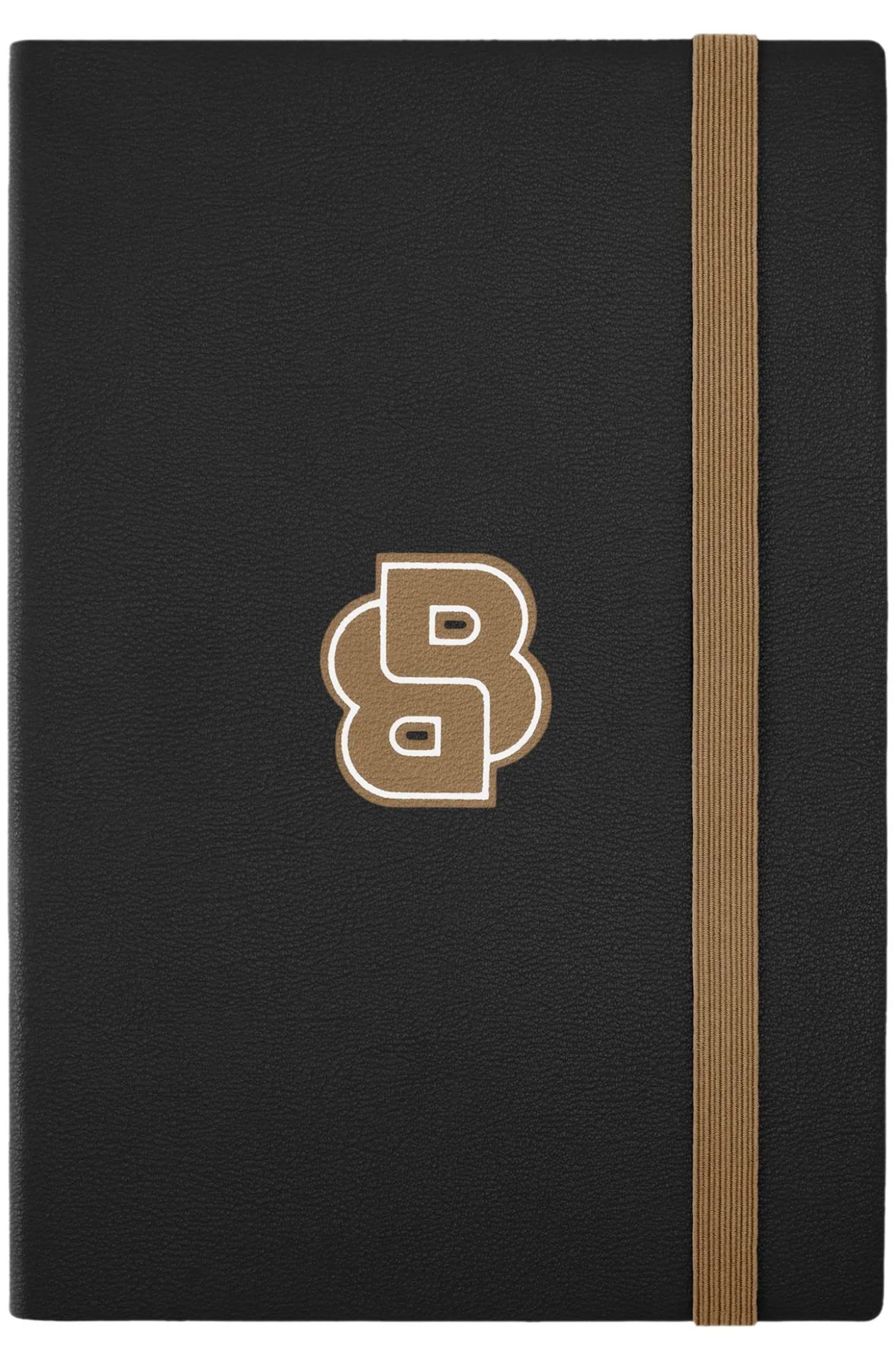 Black A5 notebook with Double B monogram