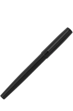 Black fountain pen with tonal logo