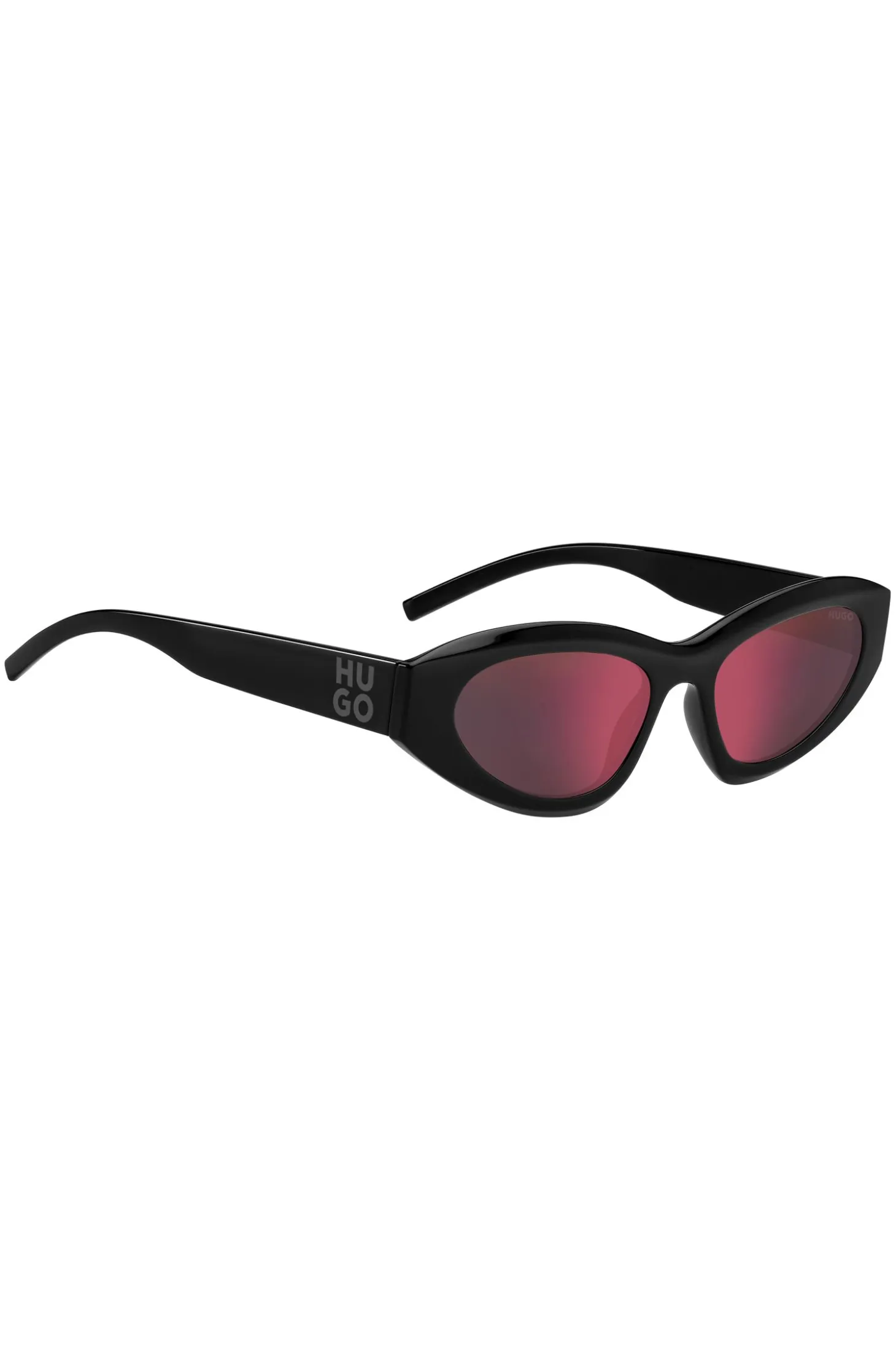 Black sunglasses with beaded chain