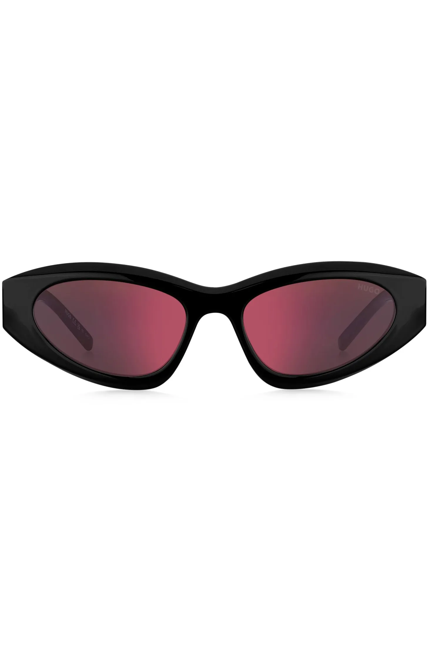 Black sunglasses with beaded chain