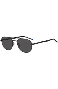 Black sunglasses with blue details