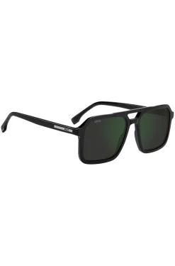 Black sunglasses with logo trim