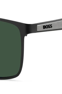 Black sunglasses with rubber temples