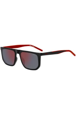 Black sunglasses with two-tone temples