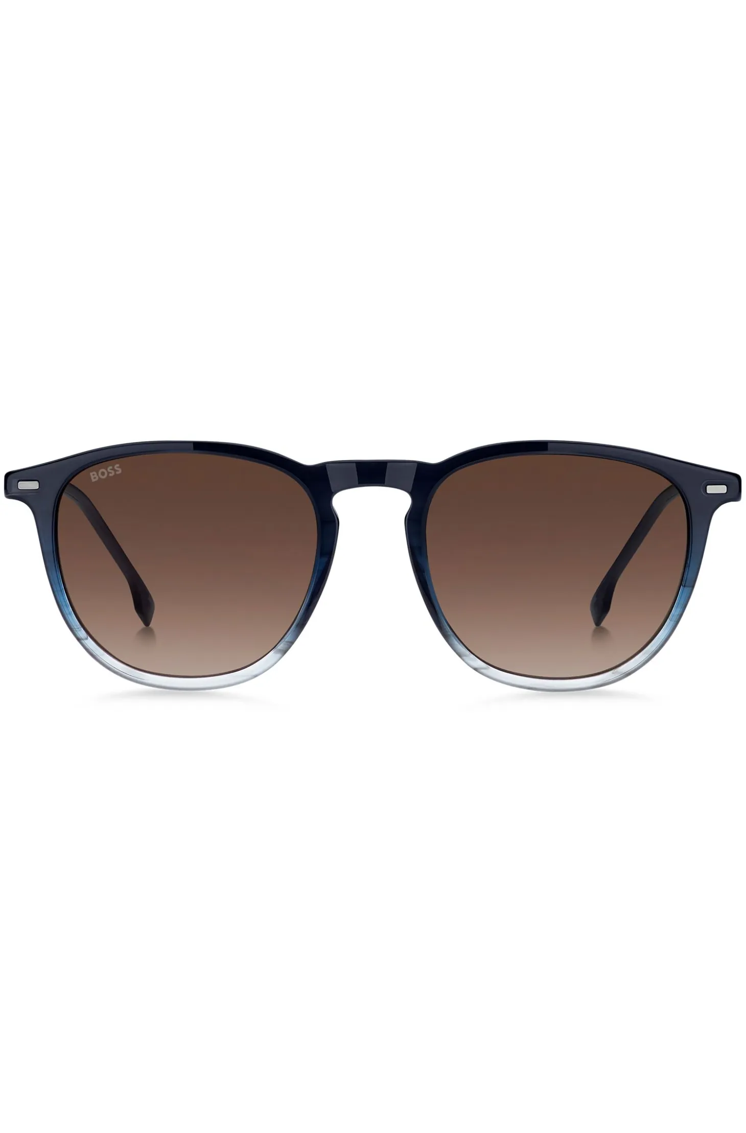 Blue-acetate sunglasses with gradient effect