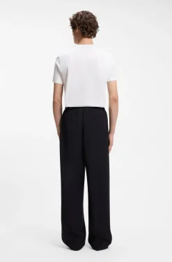 BOSS BY BECKHAM drawstring trousers in virgin wool