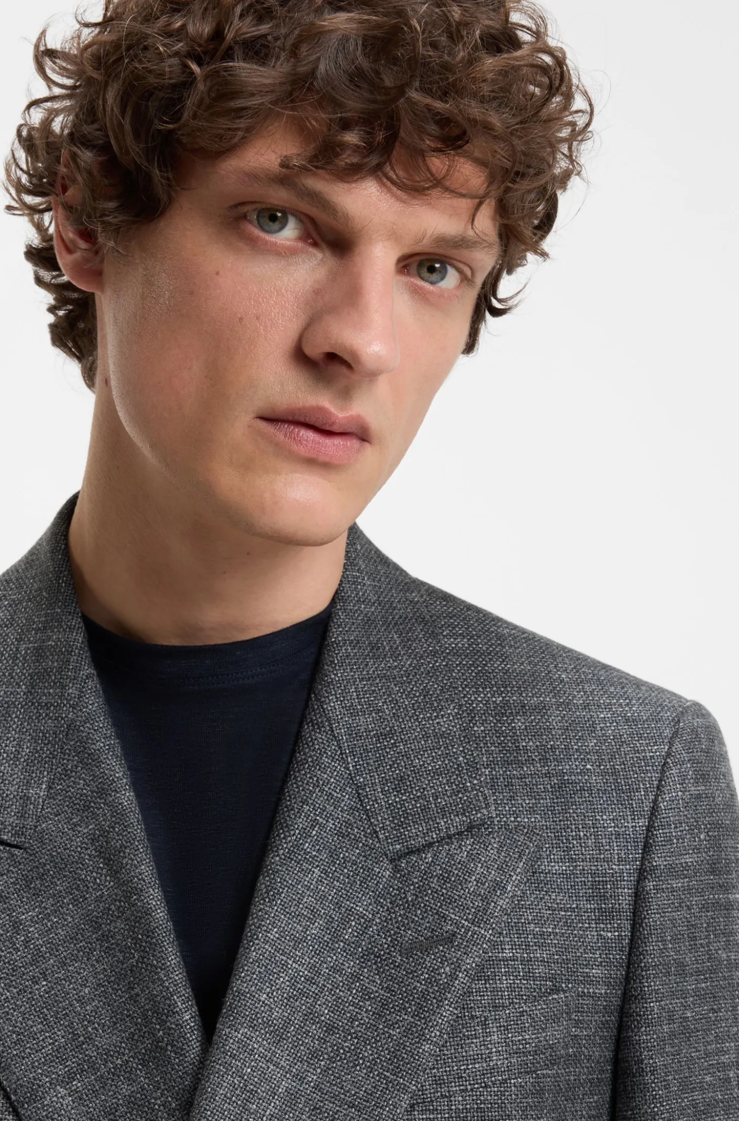 BOSS BY BECKHAM jacket in wool, silk, linen and cashmere