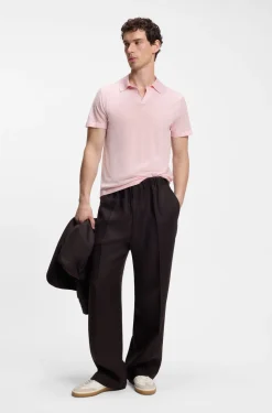 BOSS BY BECKHAM knit polo in virgin wool