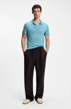 BOSS BY BECKHAM knit polo in virgin wool