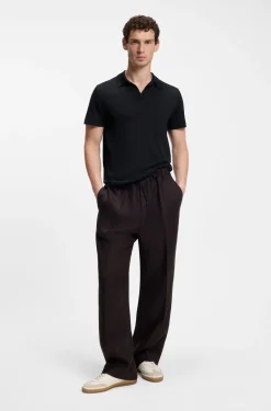 BOSS BY BECKHAM knit polo in virgin wool