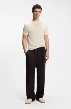 BOSS BY BECKHAM knit T-shirt in virgin wool