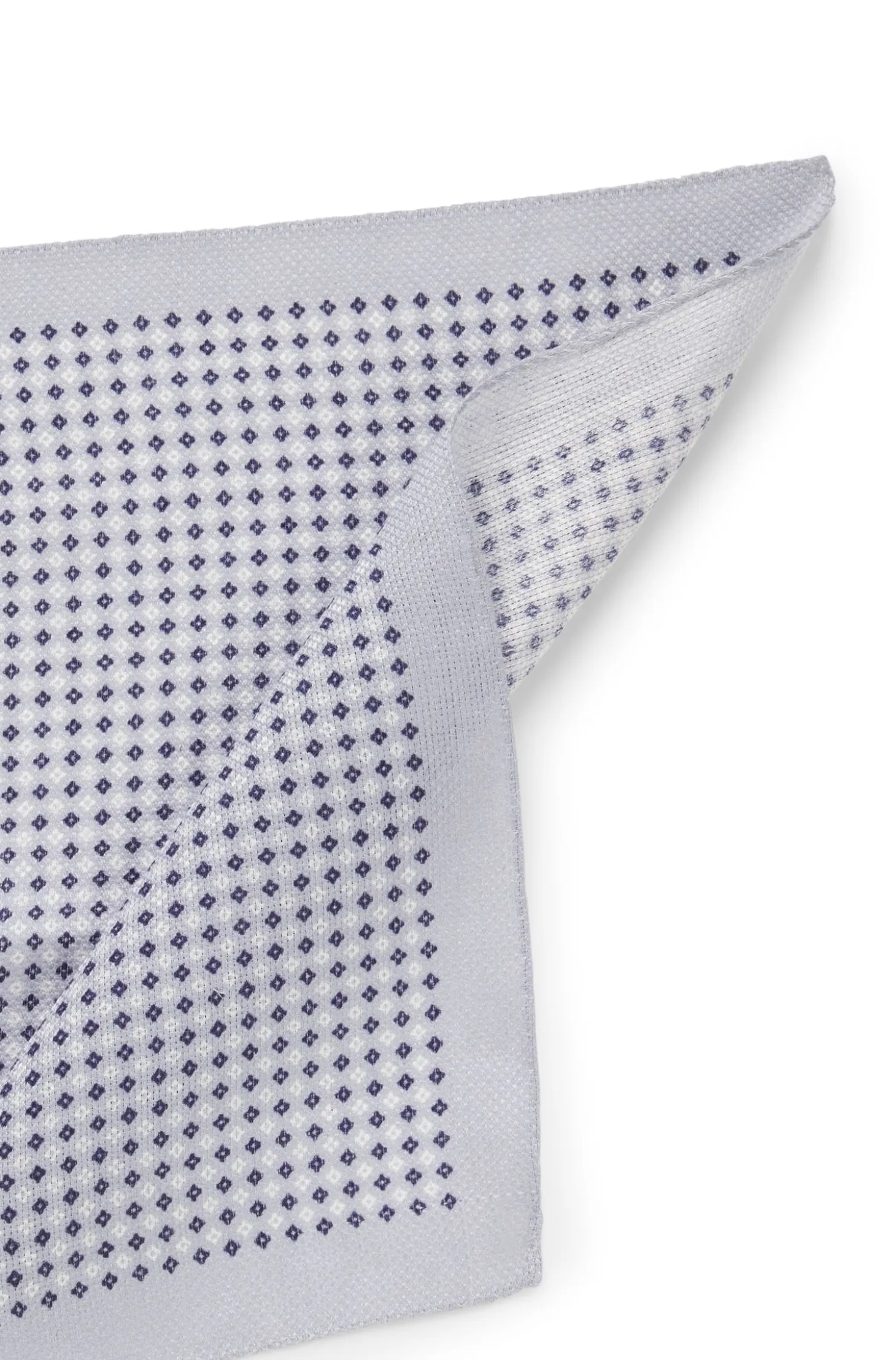 BOSS BY BECKHAM pocket square in linen and cotton