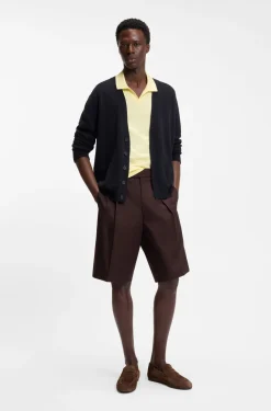 BOSS BY BECKHAM polo shirt in cotton and silk