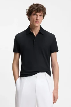 BOSS BY BECKHAM polo shirt in linen