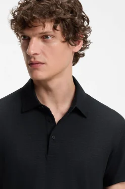 BOSS BY BECKHAM polo shirt in linen