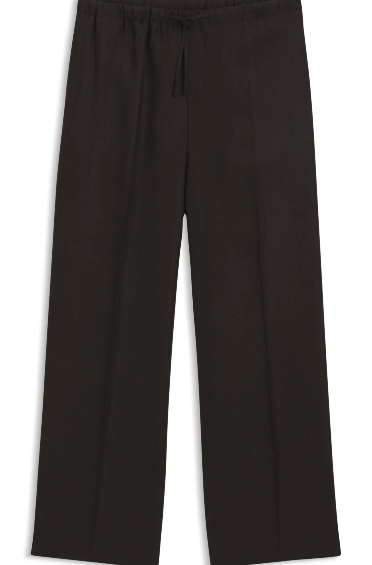 BOSS BY BECKHAM relaxed-fit linen trousers