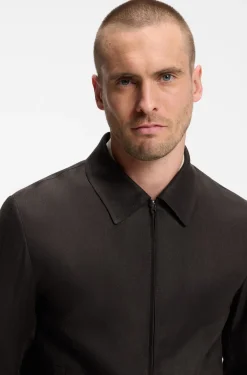 BOSS BY BECKHAM relaxed-fit linen jacket