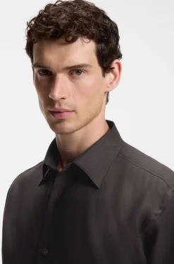 BOSS BY BECKHAM relaxed-fit linen shirt