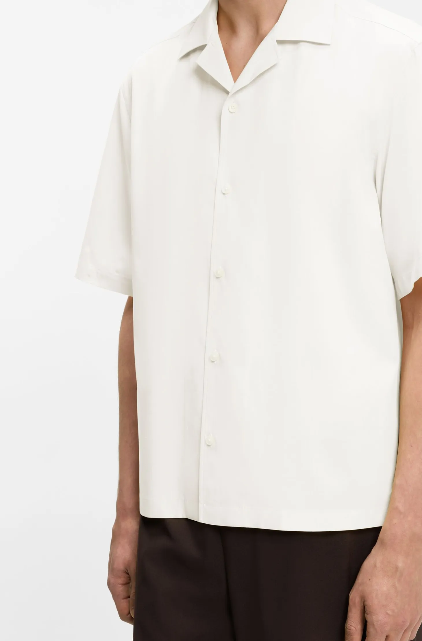 BOSS BY BECKHAM relaxed-fit shirt in fluid fabric