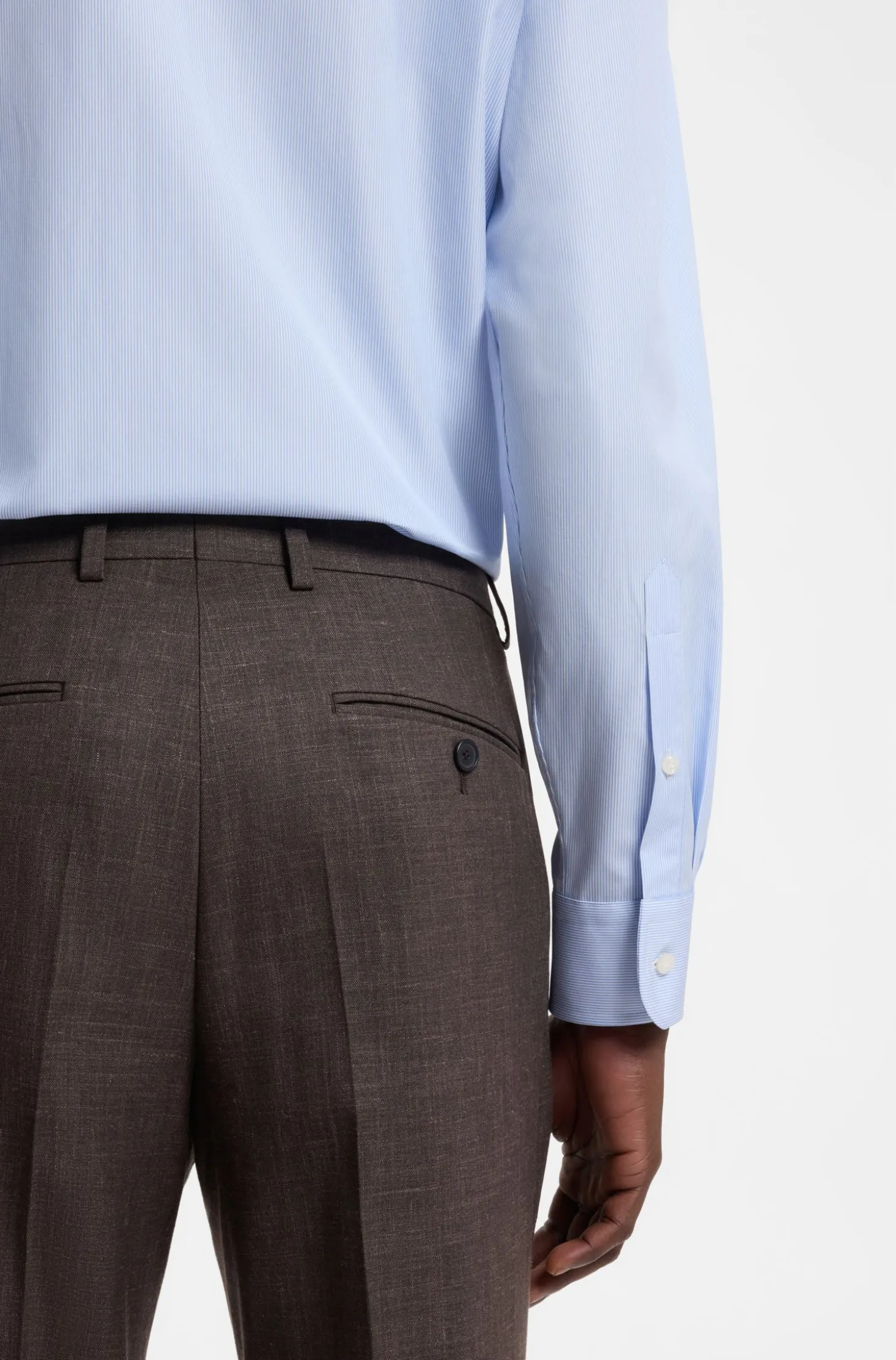 BOSS BY BECKHAM slim-fit shirt in cotton
