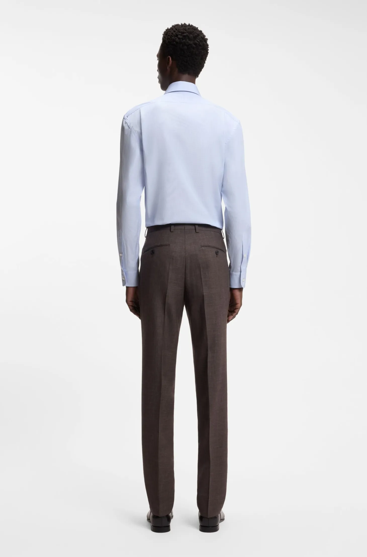 BOSS BY BECKHAM slim-fit shirt in cotton