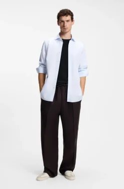 BOSS BY BECKHAM slim-fit shirt in cotton